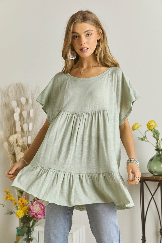 Baby Doll T-Shirt - Sage