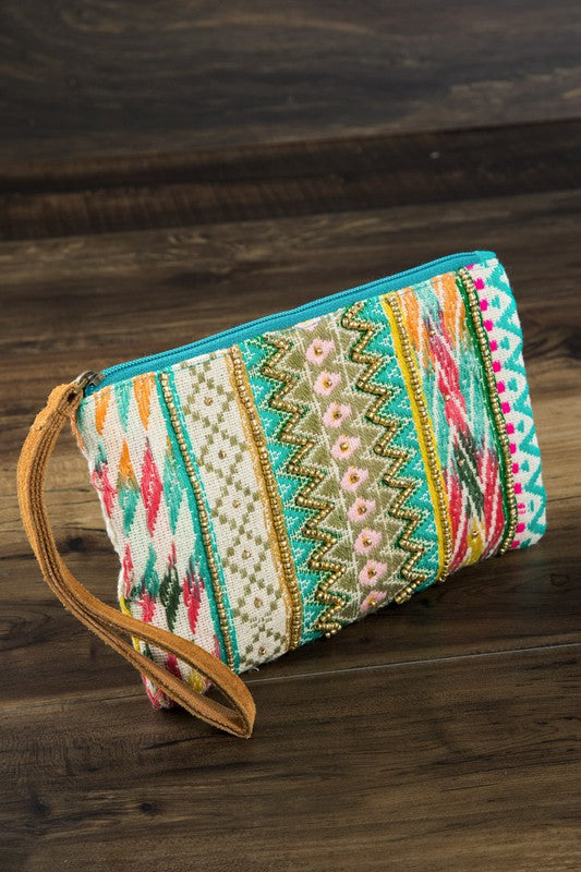 Boho Beaded Clutch