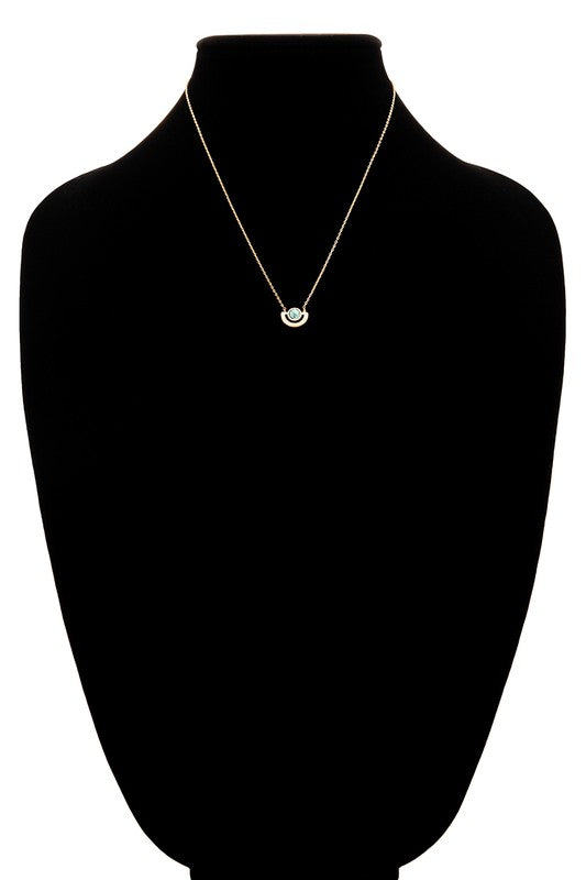 Brass Turquoise Necklace