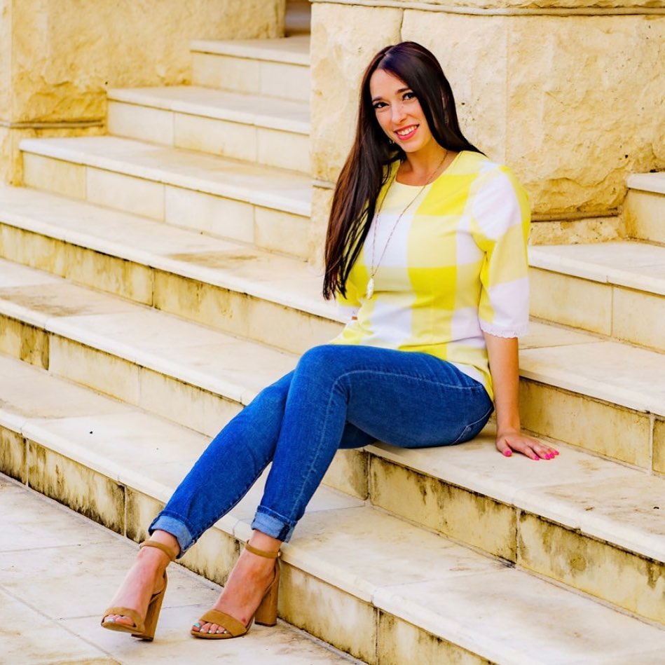 Sunny Yellow Retro Blouse