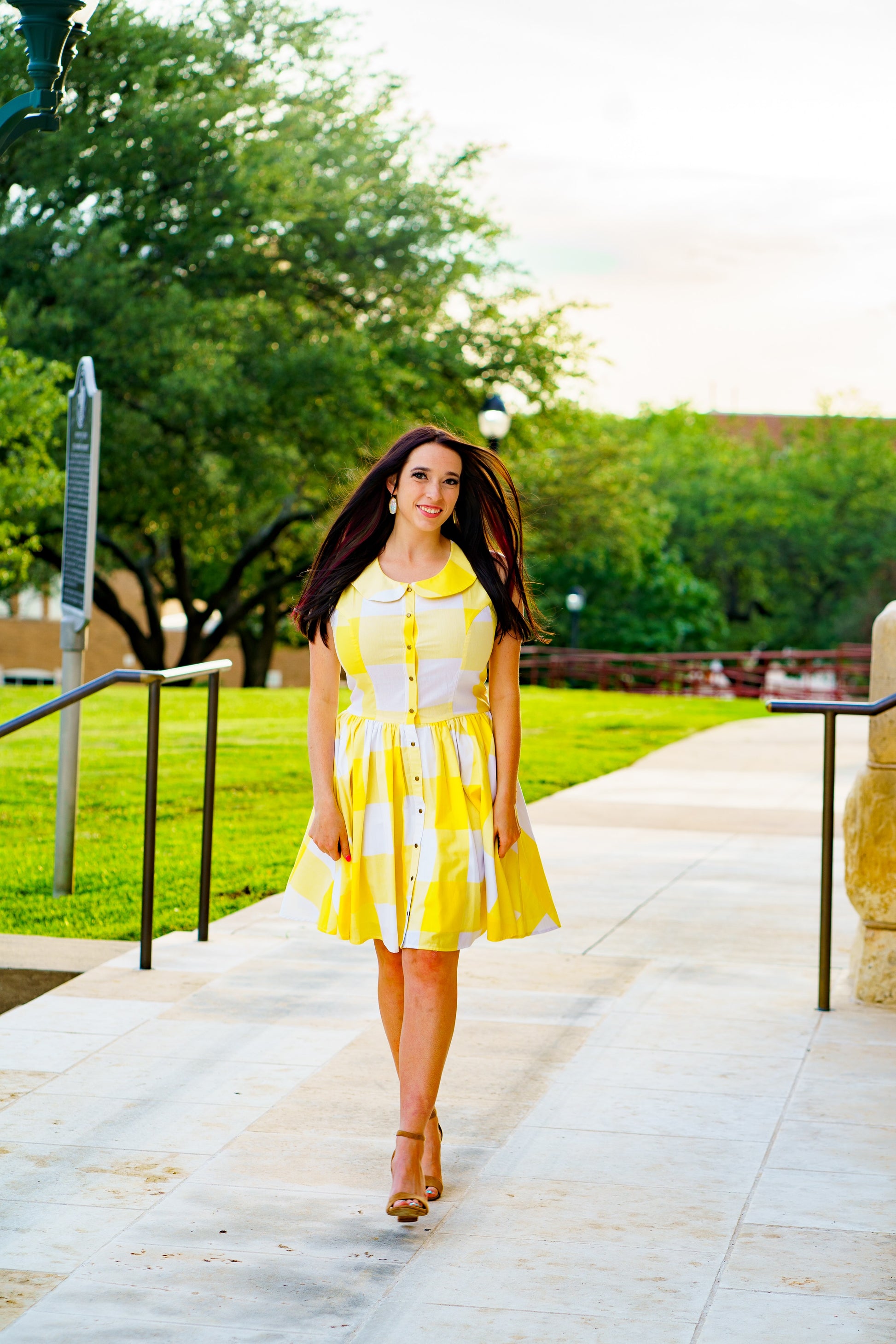 Sunny Yellow Sundress Everyday Grey Sunny Yellow Sundress Everyday Grey